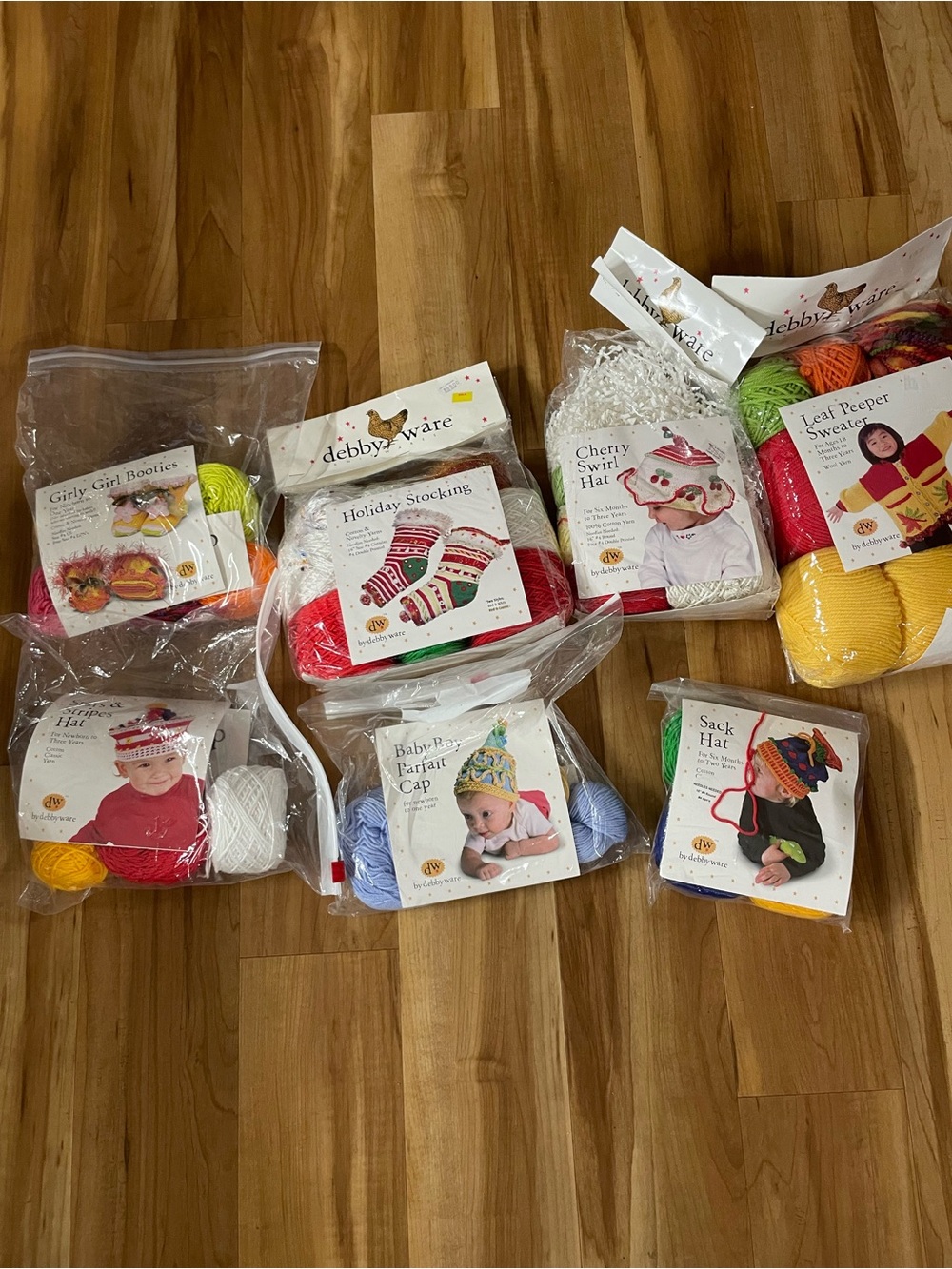 Debby Ware Baby Knit Hat & Accessory Kit Bundle - Multicolor